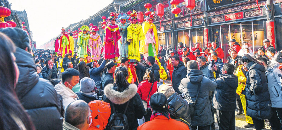 平遥社火_平遥中国年_背棍地秧歌_山西民俗活动_闹红火